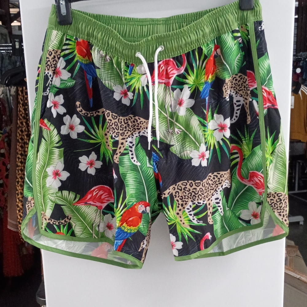Green and Black Hybrid Jungle Shorts - Picture 10 of 10